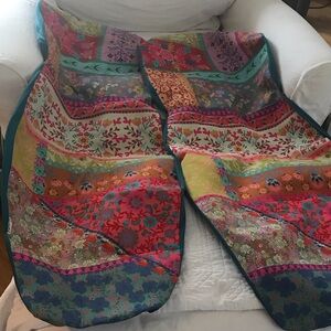 Colorful Patchwork car seats
New with tags
50 in long 
17 in at center